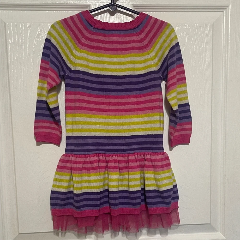 The Children’s Place Striped Mulit Color Dress Long Sleeve Size 3T